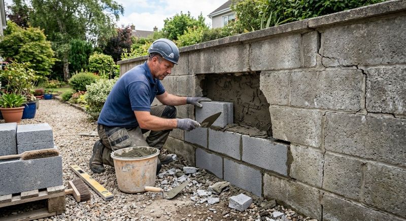 Block Wall Repair in Coupeville, WA