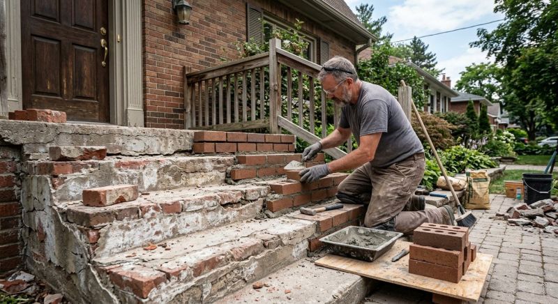 Brick Steps Repair in Sequim, WA