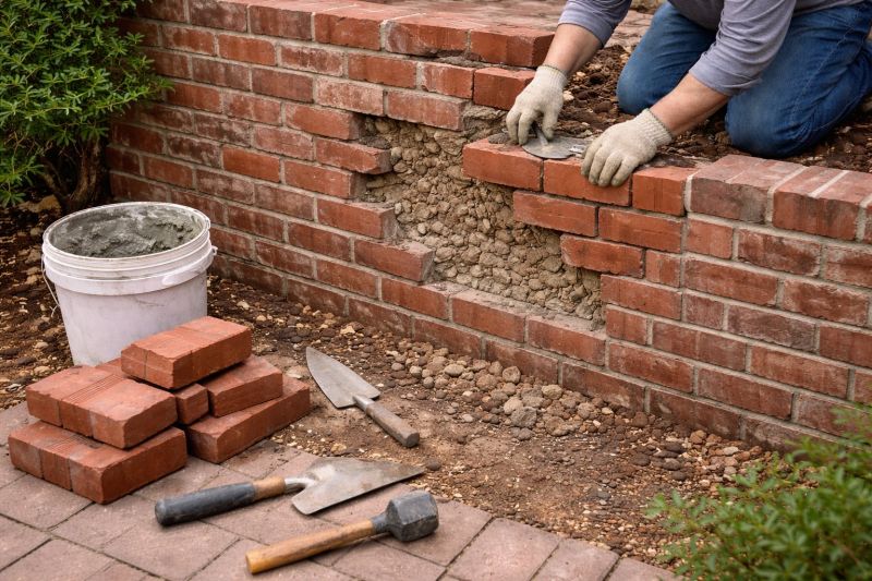 Brick Wall Repair in Port Hadlock, WA
