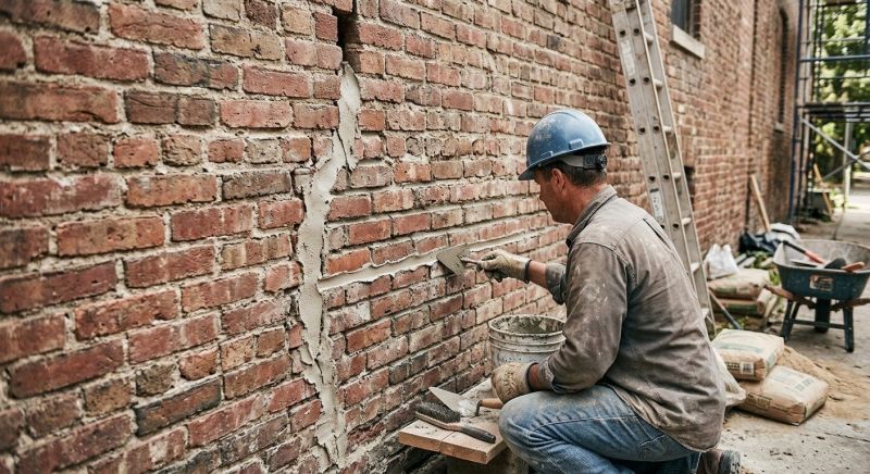 Brick Wall Repair in Port Ludlow, WA