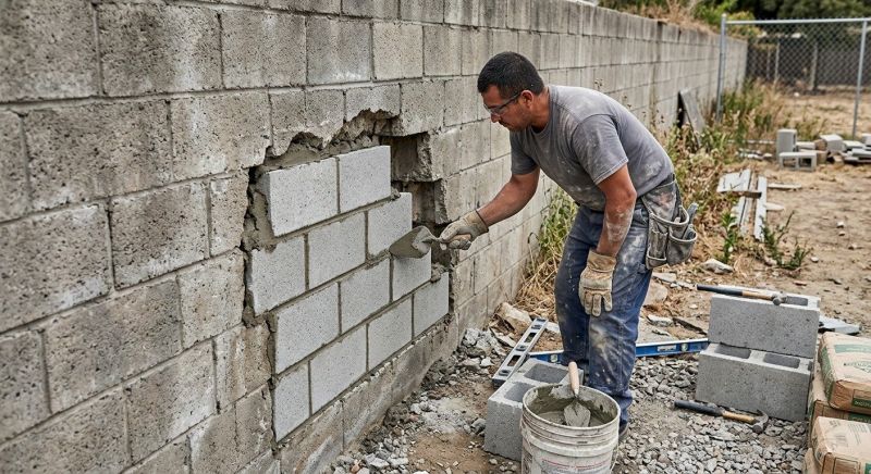Concrete Block Repair in Freeland, WA
