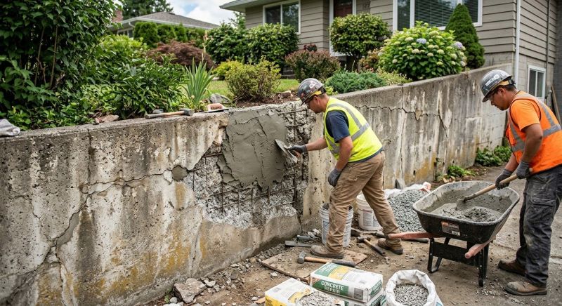 Retaining Wall Repair in Coupeville, WA