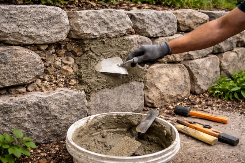 Rock Wall Repair in Sequim, WA