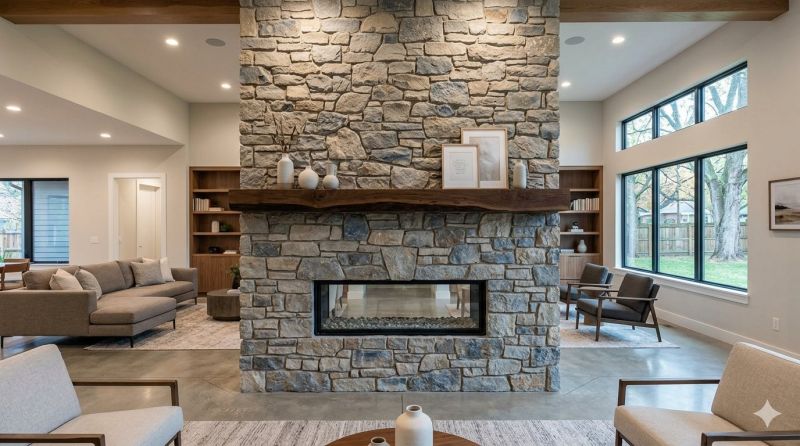 Stone Chimney Installation in Sequim, WA