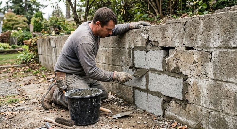 Stone Wall Repair in Jefferson County, WA